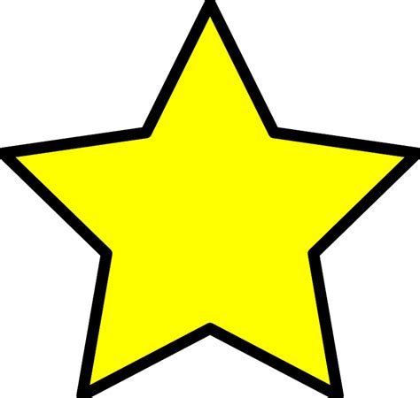 yellow star clip art transparent.